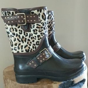 Leopard Pony Britt boots
